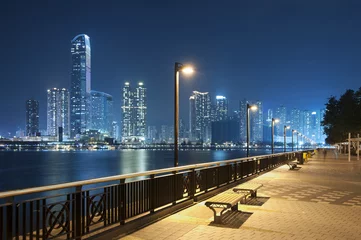 Foto op Plexiglas Nacht in Hong Kong © leeyiutung
