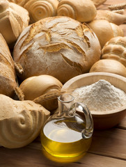 Bread and oil - 49497870