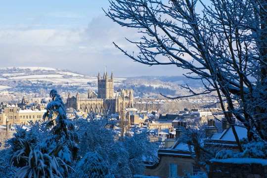 Bath in the snow