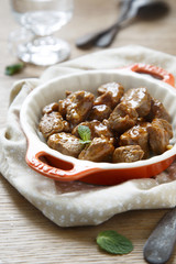 Lamb fillet with tomato sauce