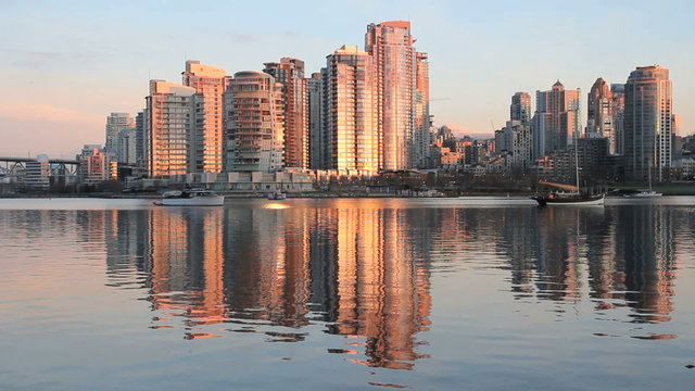 False Creek Marina Reflection, Vancouver