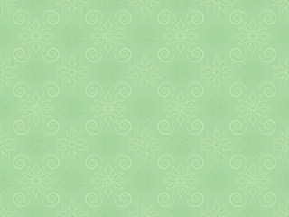 No drill light filtering roller blinds Green green seamless pattern with flowers