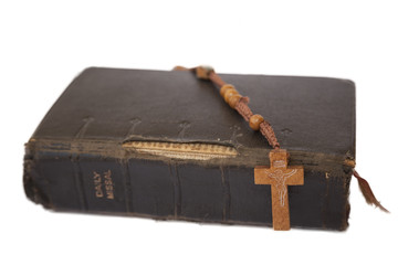 catholic missal and rosary