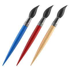 Fototapeta premium art brushes isolated