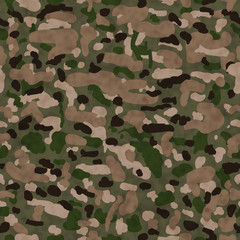 Fototapeta premium Camouflage Fabric Background