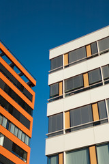 Administrative buildings with blue sky