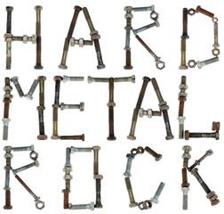 Alphabet from bolts part one