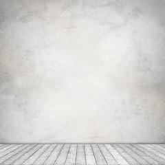 Old Interior Design With Vintage Grunge Wallpaper