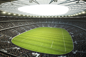 Fototapety  Stadion z widokiem z trybuny górnej