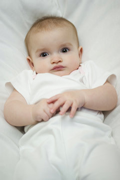 Baby on the bed