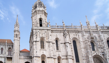 Fototapeta na wymiar Jeronimos Monastery, Belem, Lisbon, Portugal