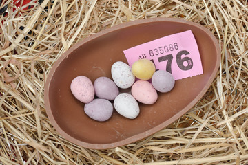 Chocolate Easter Egg as Prize - 49507614