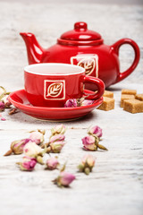 Rose bud tea