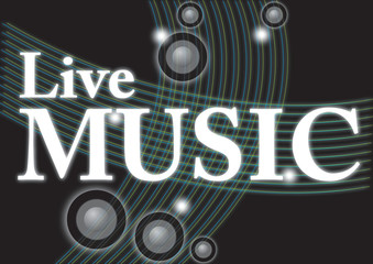 Live Music - Sign - Background