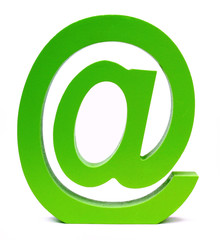 Green e-mail sign