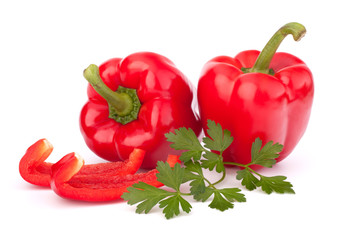 red pepper isolated on white background