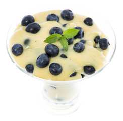 Portion of Pudding (on white)