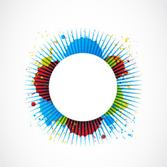 colorful rays grunge background