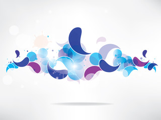 Abstract  background with colored elements