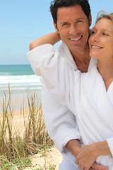 Obraz premium Couple on a romantic getaway