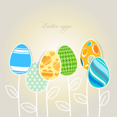 Easter eggs background