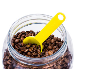 Coffee Beans In A Jar