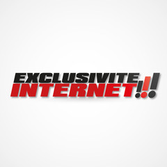 Naklejka premium exclusivité internet