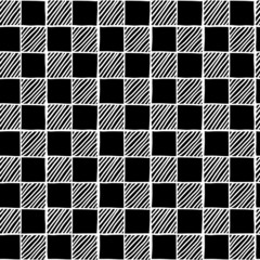 Seamless hand drawn cage pattern