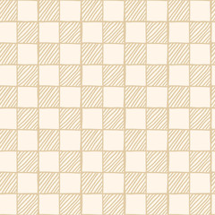 Seamless hand drawn cage pattern