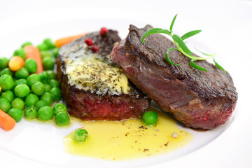 Rindersteak mit Gemüse
