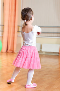  Ballet dancer at training class