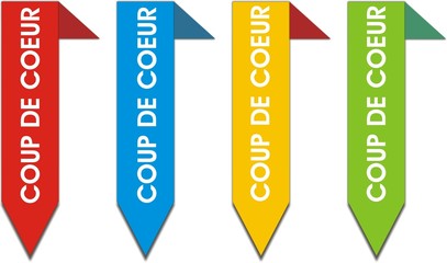 &eacute;tiquettes bordure coup de coeur