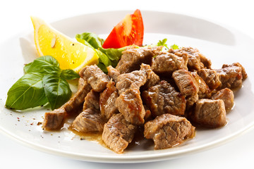 Roasted meat and vegetables