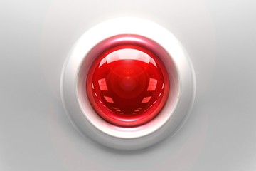 Red Glassy Button