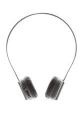 Wireless earphones on a white background