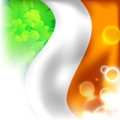 Irish Flag waving design.