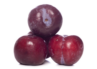 pile of plums cut out