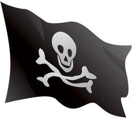 Pirate Jolly Roger black flag
