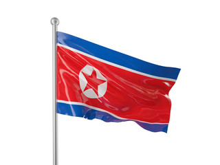 north korea flag