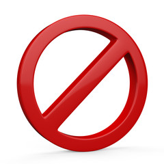 Do Not red warning sign isolated on white background