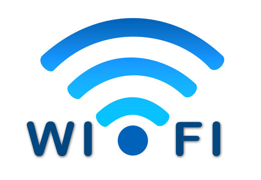 Wireless wifi network blue icon