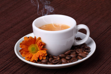 Espresso mit Blüte 2