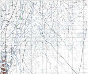 Baghdad old Soviet military map