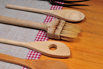 alte Holz Kochlöffel