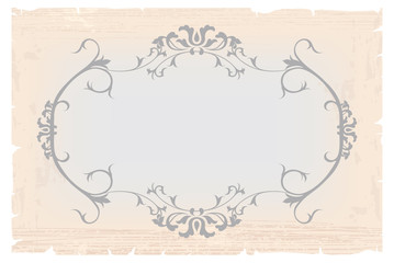 Vintage frame template