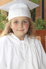 Portrait of Girl Graduating Kindergarten