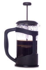 cafetiere with coffee cut out
