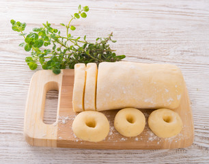 Silesian dumplings preparation