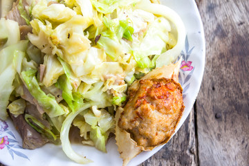 Stir fried vegetables in a bowl