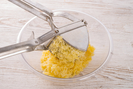 Silesian dumplings preparation